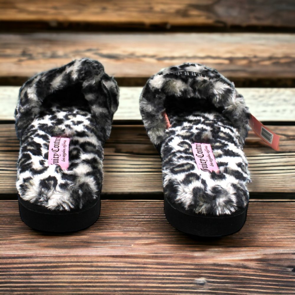 Juicy Couture Halo Women's Faux-Fur Slippers - Picture 4 of 7